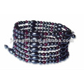 Magnetic Garnet Beaded wrap Bracelets & Necklace 36"
